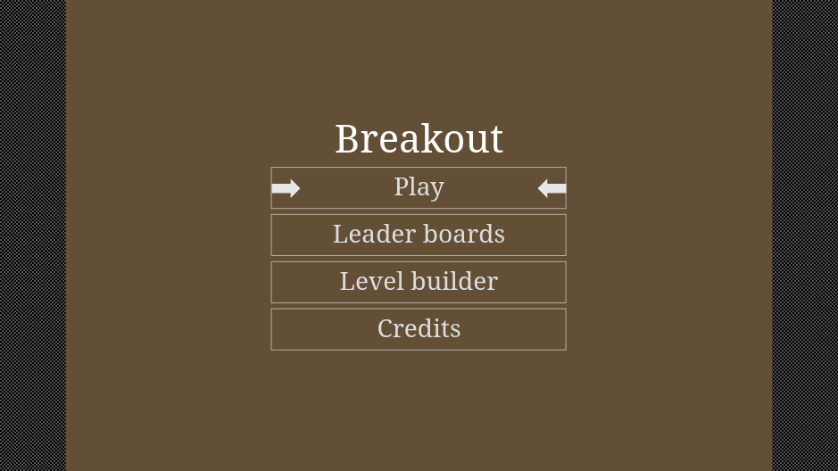 The resulting breakout game The resulting breakout game